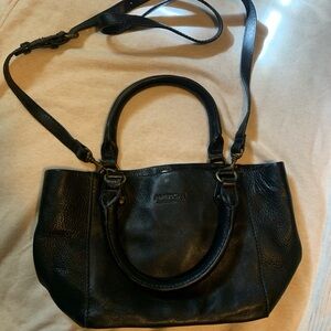American Leather Black Shoulder Bag